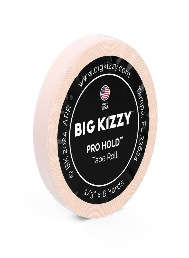 Big Kizzy Double Sided Tape in Hair Extension Tape Roll - Pro Hold Tape Roll- .313" x 6 Yards - Professional Replacement Tape, Strong Flexible Hold, Made in USA, Medical Grade Adhesive - Image 1